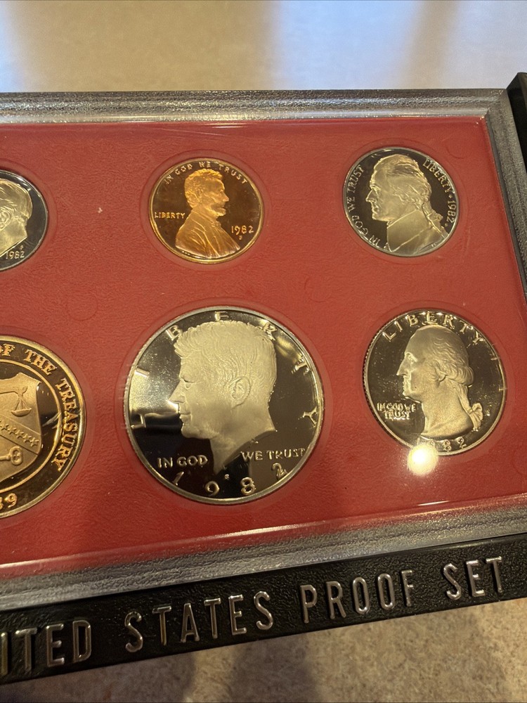 1982-S Clad U.S. Mint Proof Set 5 Coins In Original Packaging