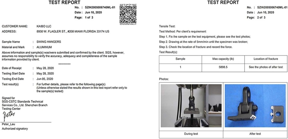 Aluminum Swing Hangers 2-Pack