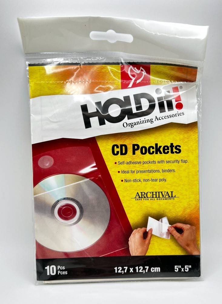 Hold It Cardinal Brands CD Pockets New package 10 pcs
