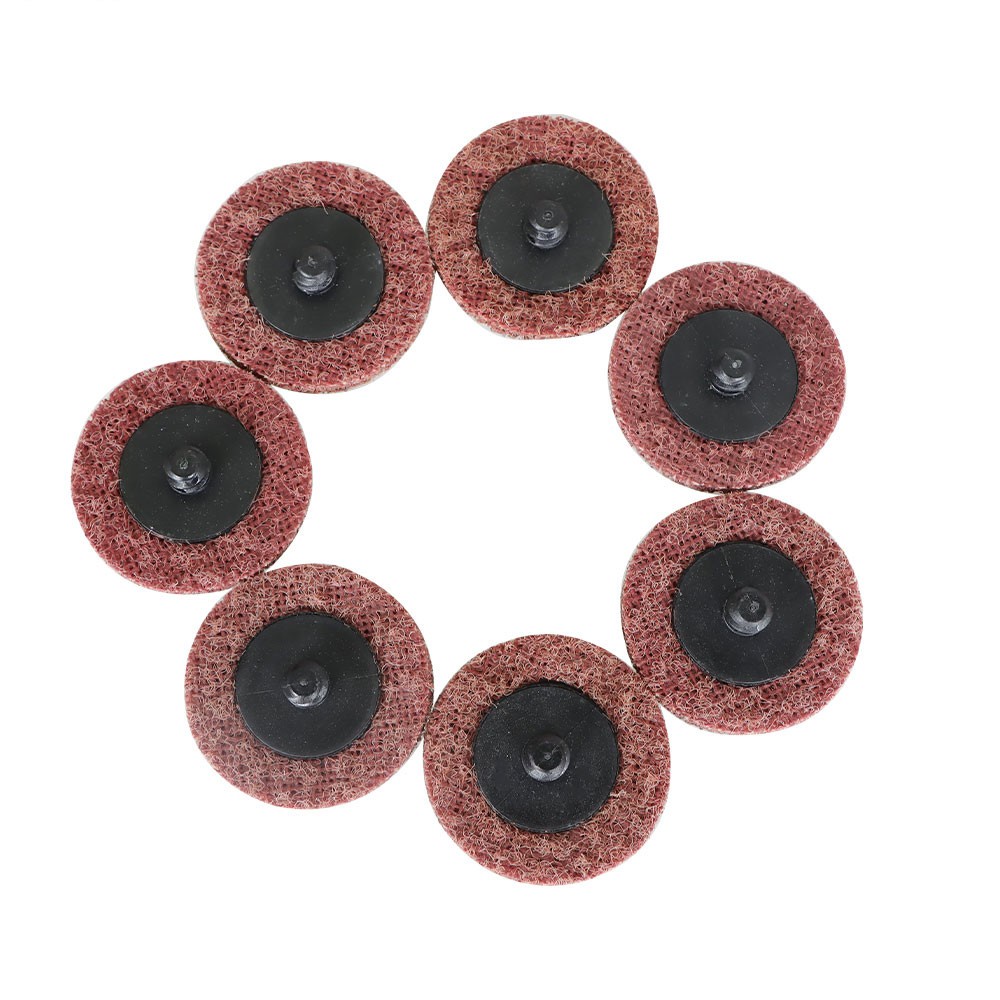 50 Pack 2" Medium Surface Conditioning Discs Roll Lock Grinder Sanding Pads