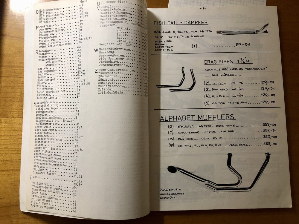 Parts Catalog Harley-Davidson 1979