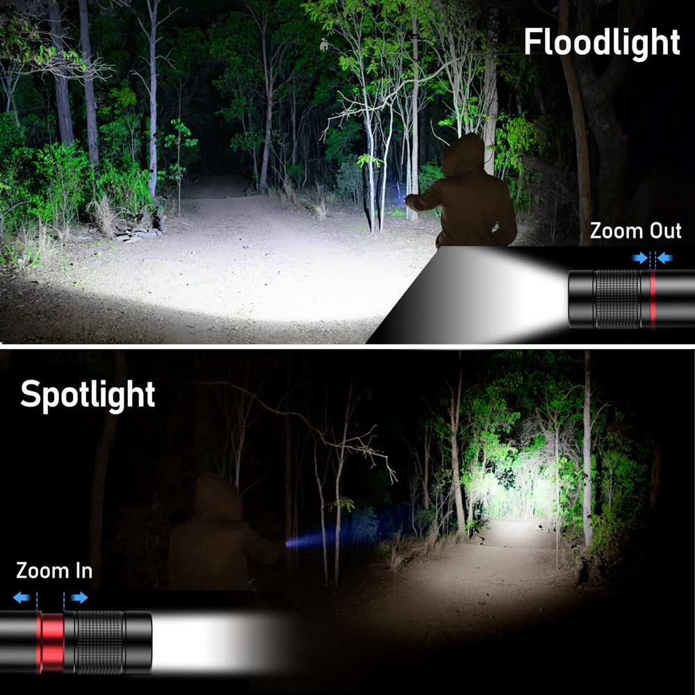 Flashlight Rechargeable, High Lumens Flashlight, Super Bright Small LED Flash...