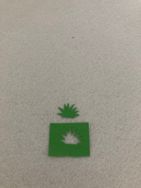 Paper Punch - Grass Shape - Small Size - 1/2 inch