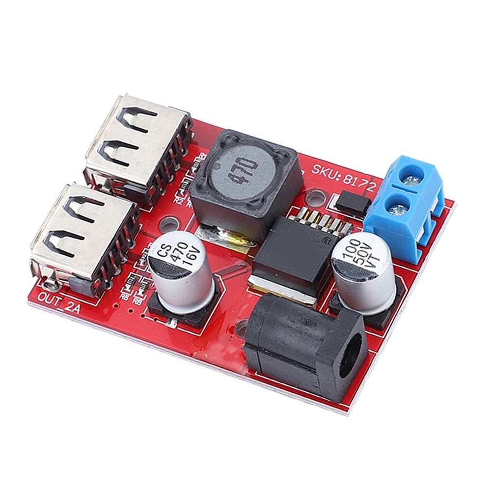 Solar Controller Charger 3A Dual USB Output 6V to 40V DC Solar Power Module