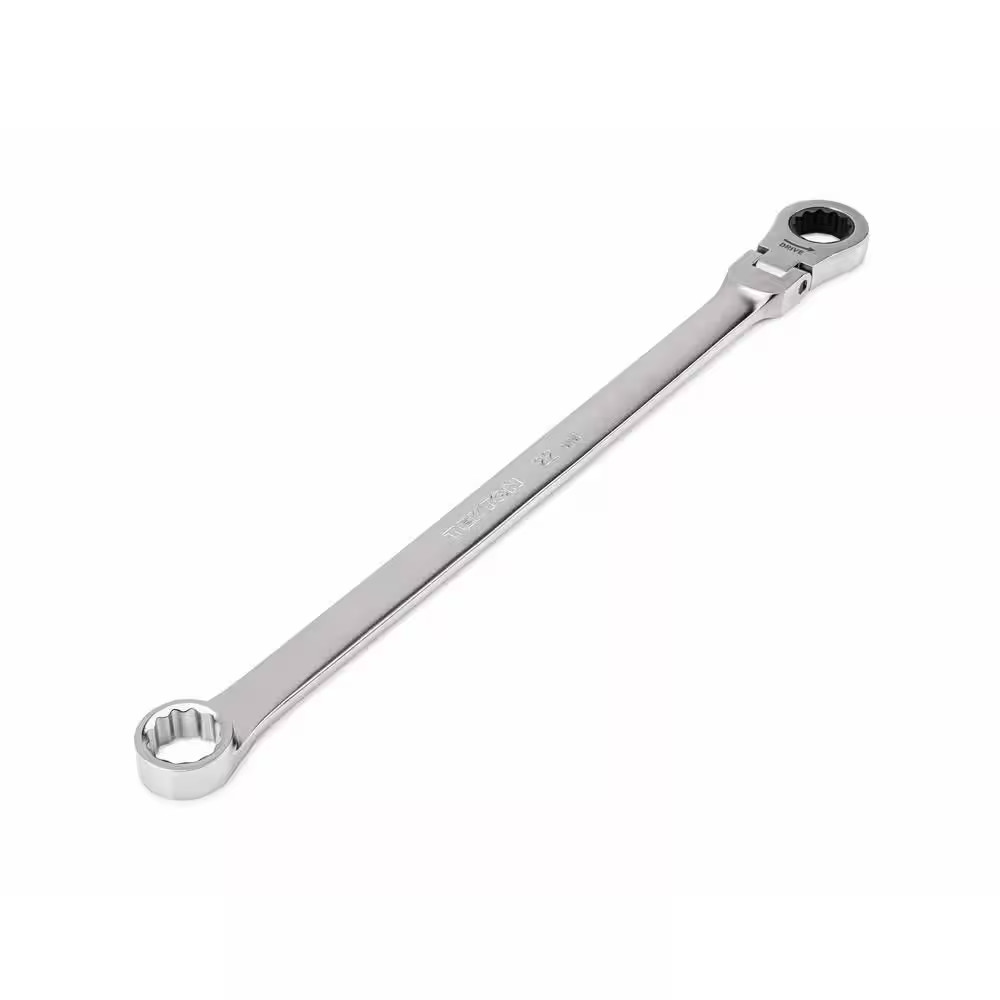22 Mm Long Fixed/Flex Head 12-Point Ratcheting Box End Wrench