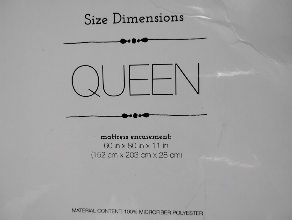 Bed Bug and Liquid Proof Queen Size Mattress Encasement Cover Polyester