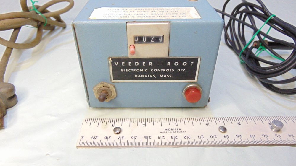 Electronic Photo Electric Cell Counter VEEDER-ROOT TESTED Working