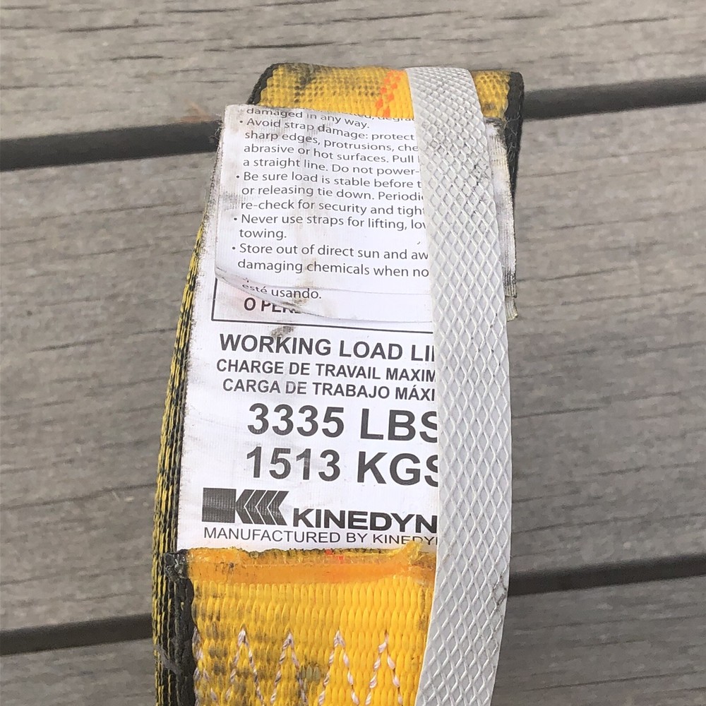 Kinedyne Winch Strap With Flat Hook 2” X 30Ft