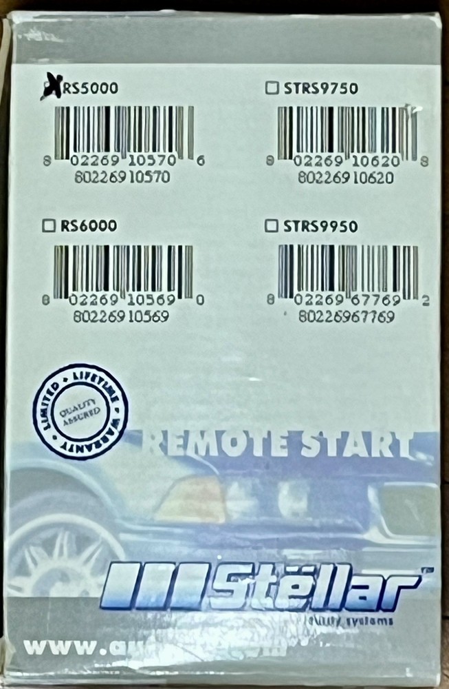 Stellar Universal Remote Car Starter RS5000