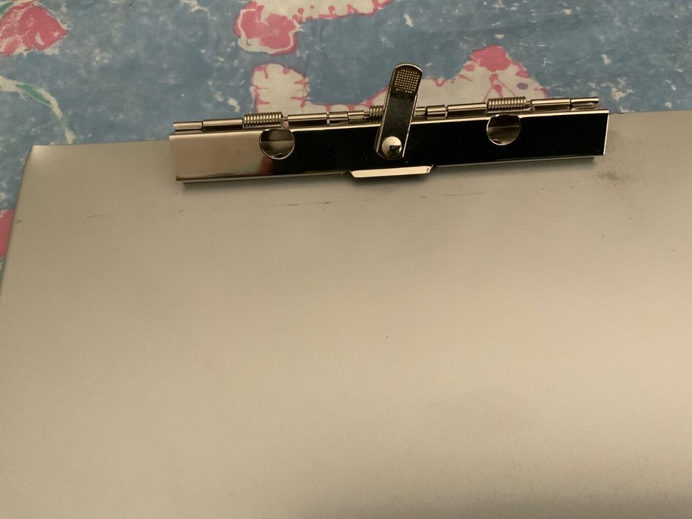 Folding Auminum Clipboard with Storage Compartment