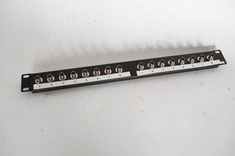 16XB Black Rackmount  BNC Panel