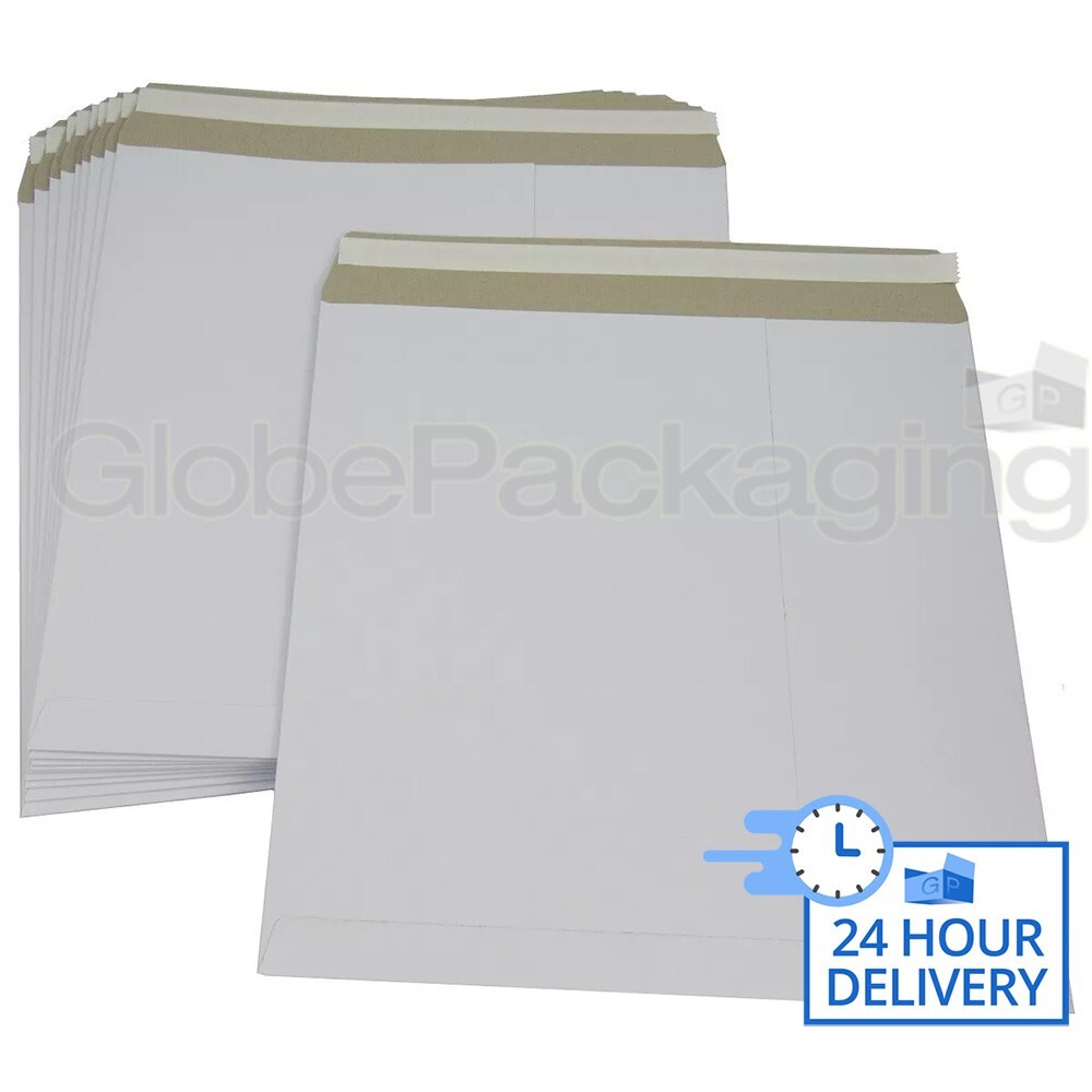 200 x 12" STRONG WHITE LP RECORD MAILERS ENVELOPES 24HR
