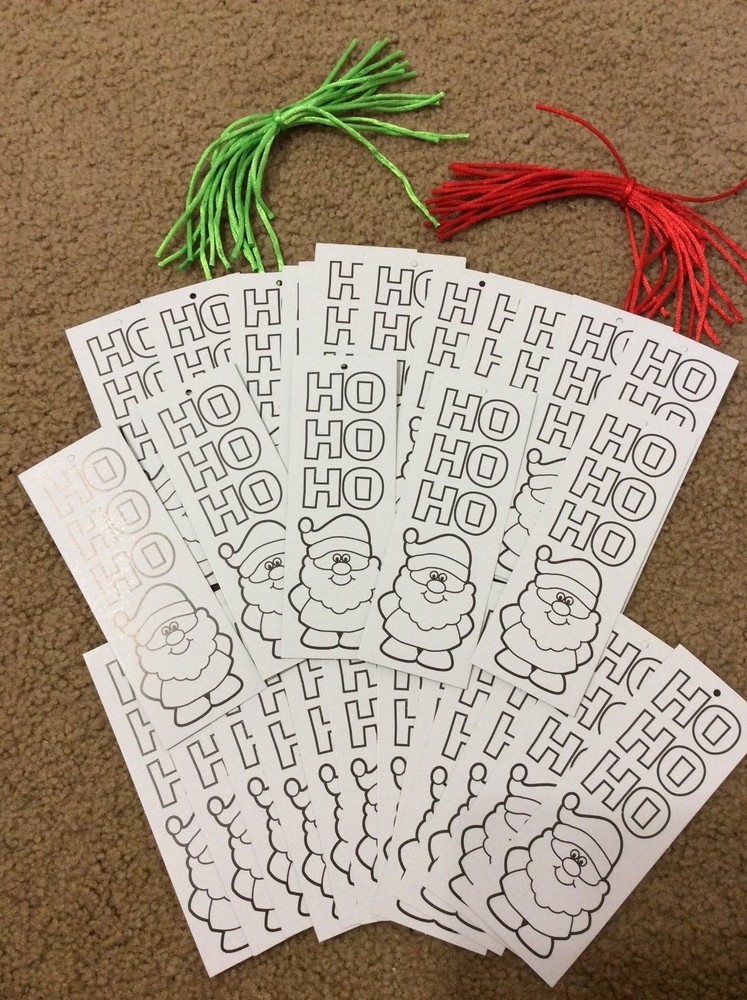 29 Color Your Own Christmas Bookmarks