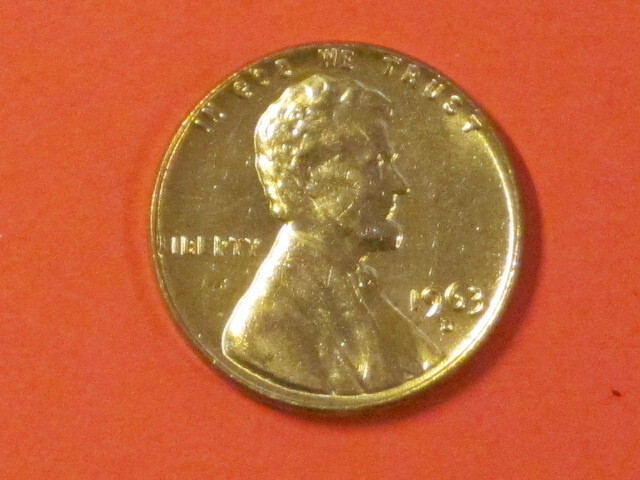 1963-D Memorial Cent - XF example!   GSID 2351 / Denver Mint
