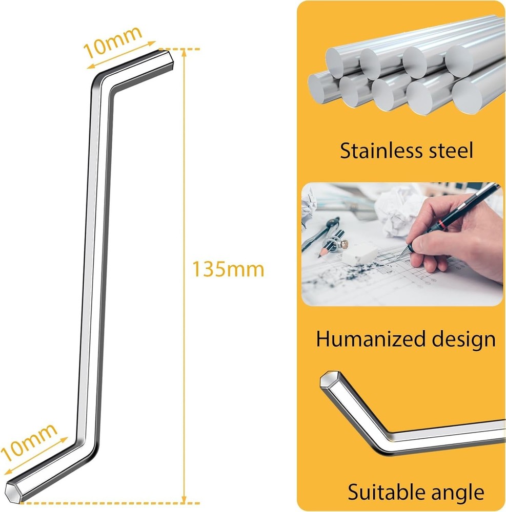 Heavy-Duty Garbage Disposal Wrench for Efficient Un-Jamming of InSinkErator