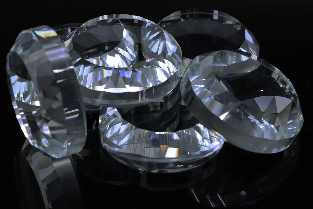6-Pack Crystal Glass Pattern Weights for Sewing - Fabric Weights for Precision D