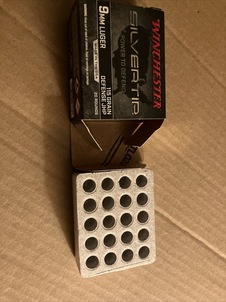 Winchester Silvertip Box .9mm JHP (Box Only)