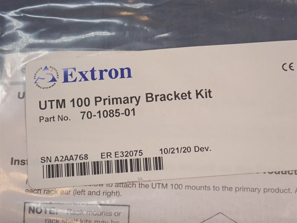 NEW Extron UTM 100 Primary Bracket Kit 70-1085-01 Under Table Mount (EC4)