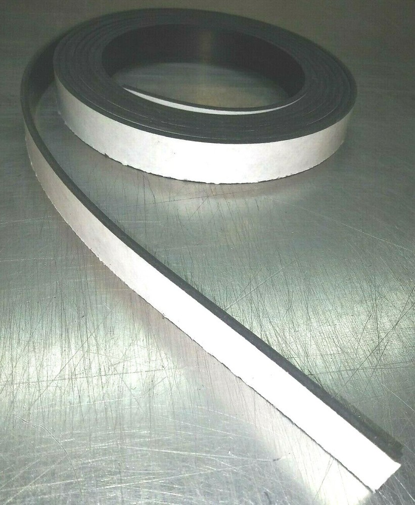 Neoprene Sheet Rubber Solid 1/8" Thk x 3" W x 10-Ft Strip -Peel-Back Adhesive