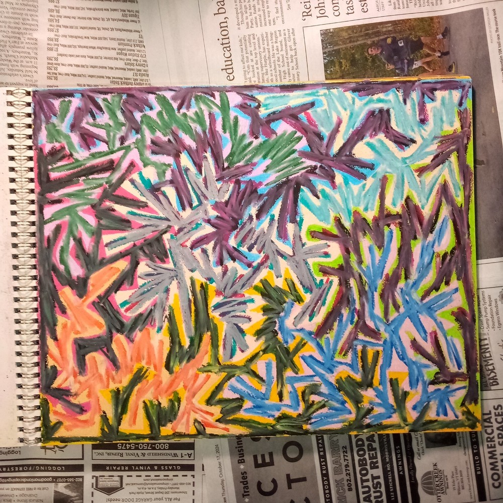 Drawing 11X14" Oil Pastel on Paper