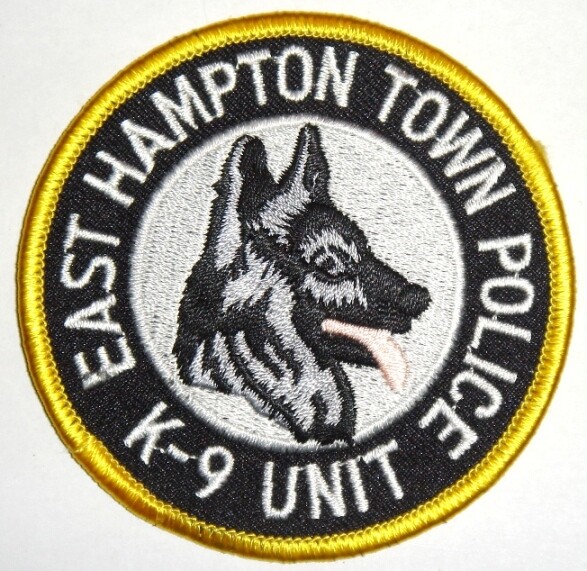 US EAST HAMPTON K9 POLICE patch