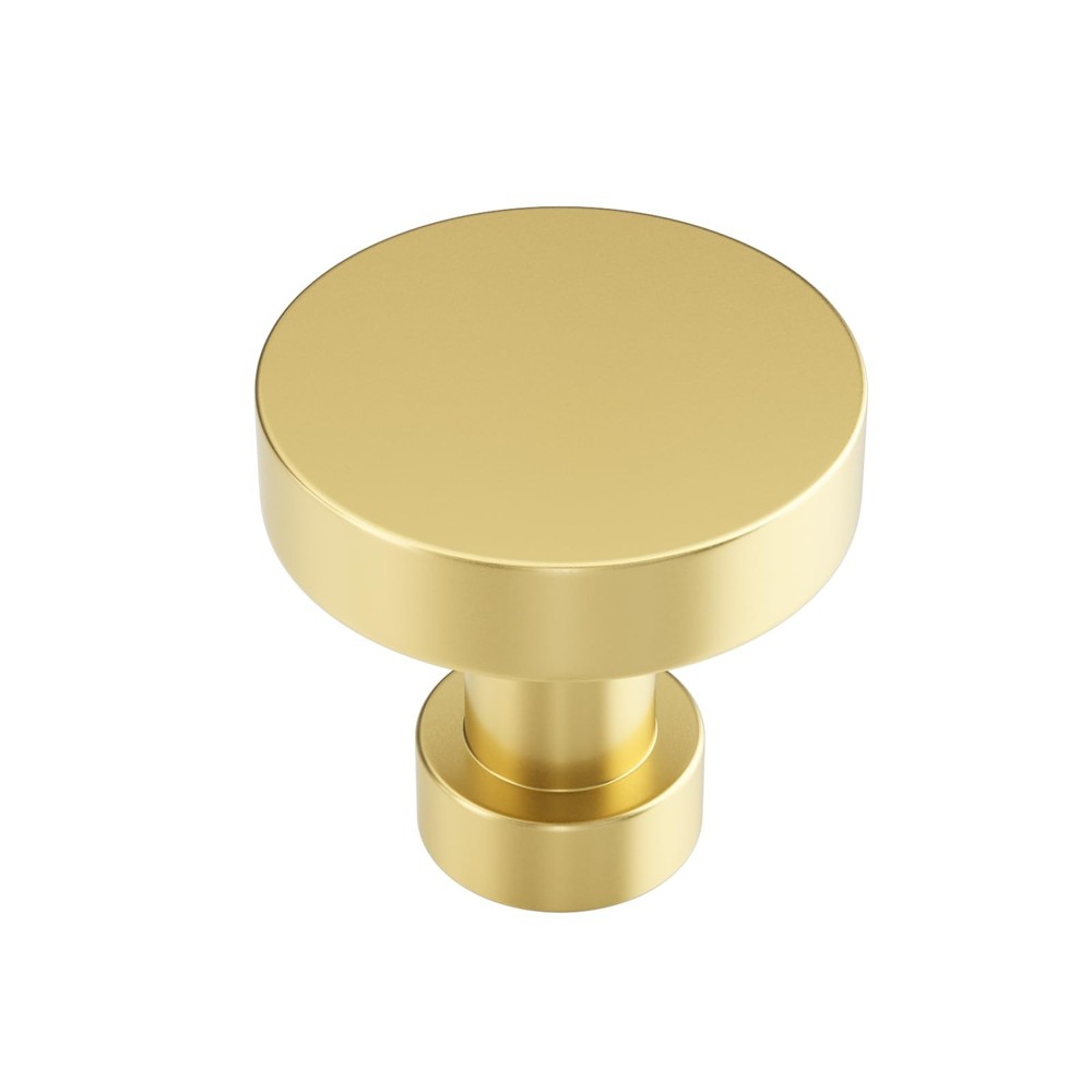 20 Pack Gold Cabinet Knobs and Pulls - Round Drawer Knobs, Brushed Brass for ...