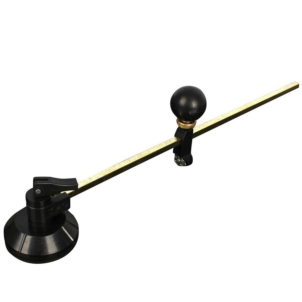 Adjustable Glass Circle Cutter Tool with Suction Cup and Round Handle