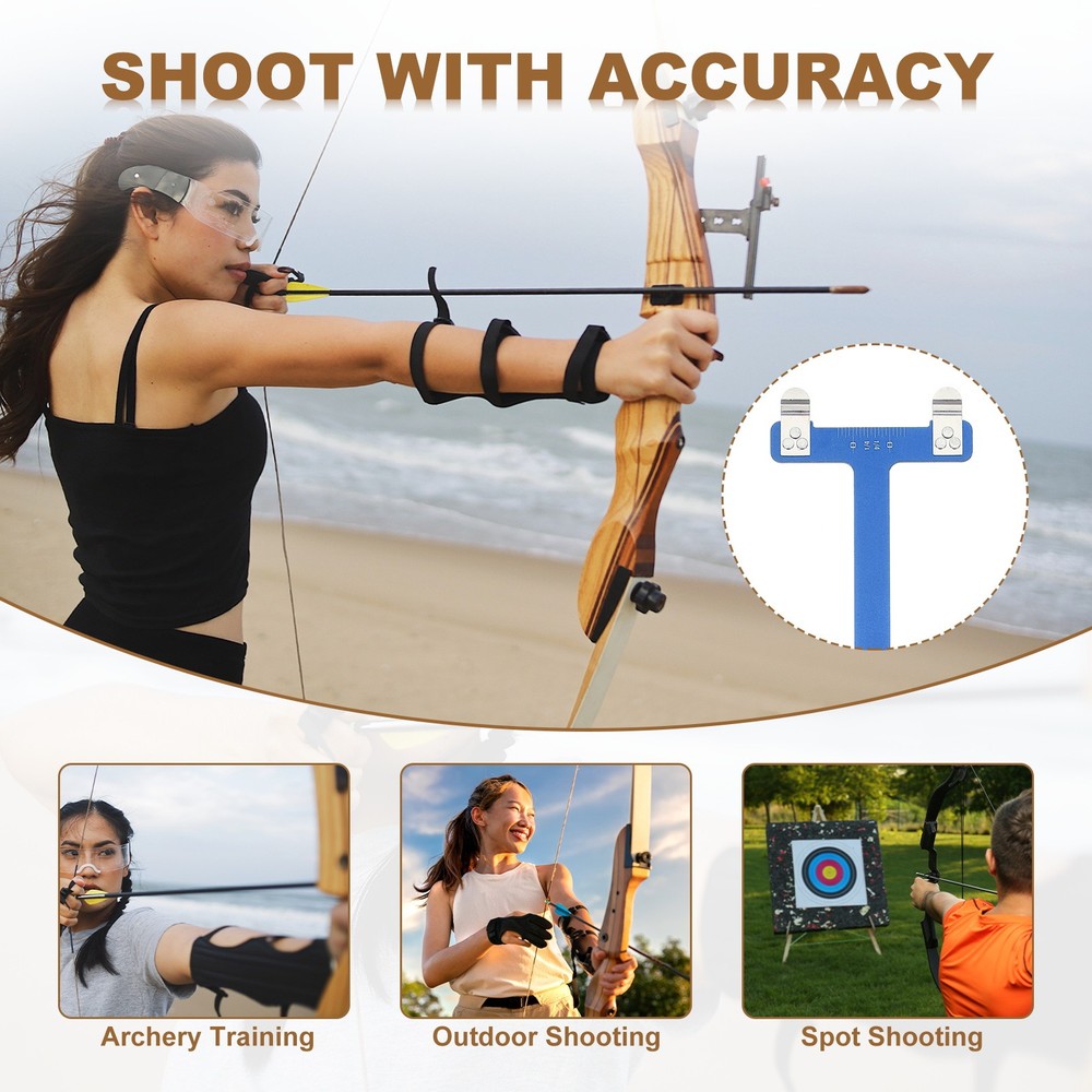 Archery Bow Square 33x9mm for Recurve Compound Bowstring Archery Kits Blue