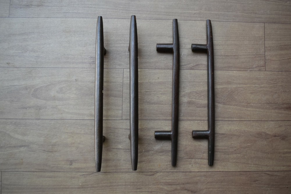 vintage Handmade iron door cabinet screen handles Knob pull rustic 4 pic