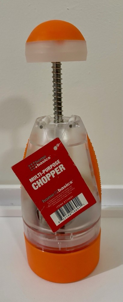 New Home Basics Orange Multi-Purpose Hand Held Chopper