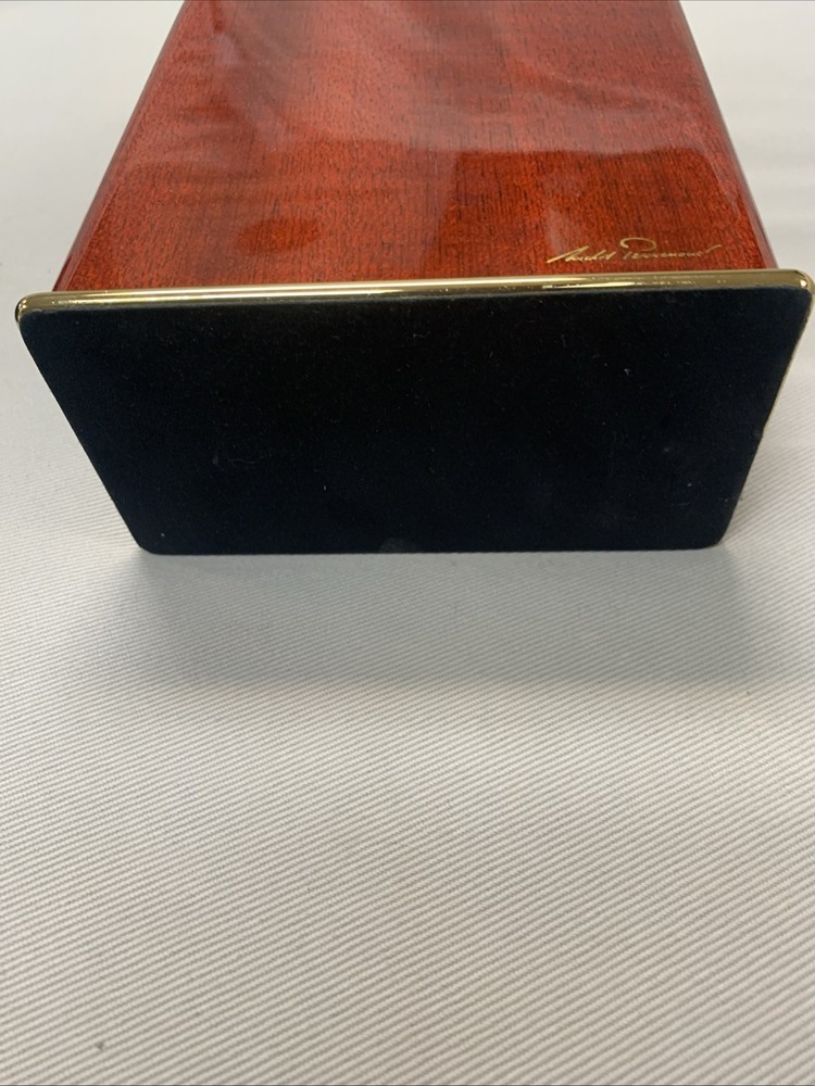 Michel Perrenoud Table Clock w/Original Box Le Virtuose du Bois