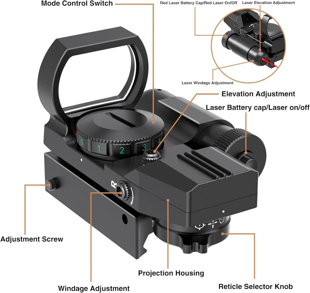 Feyachi RSL-18 Reflex sight with laser