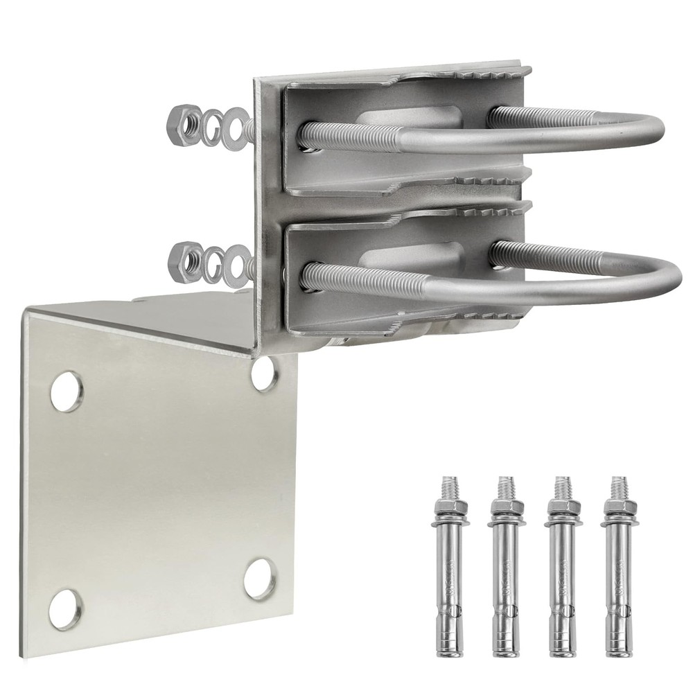 Antenna Pole Mount Bracket Kits - 1 Set Antenna Pole Mast Mount Bracket with ...