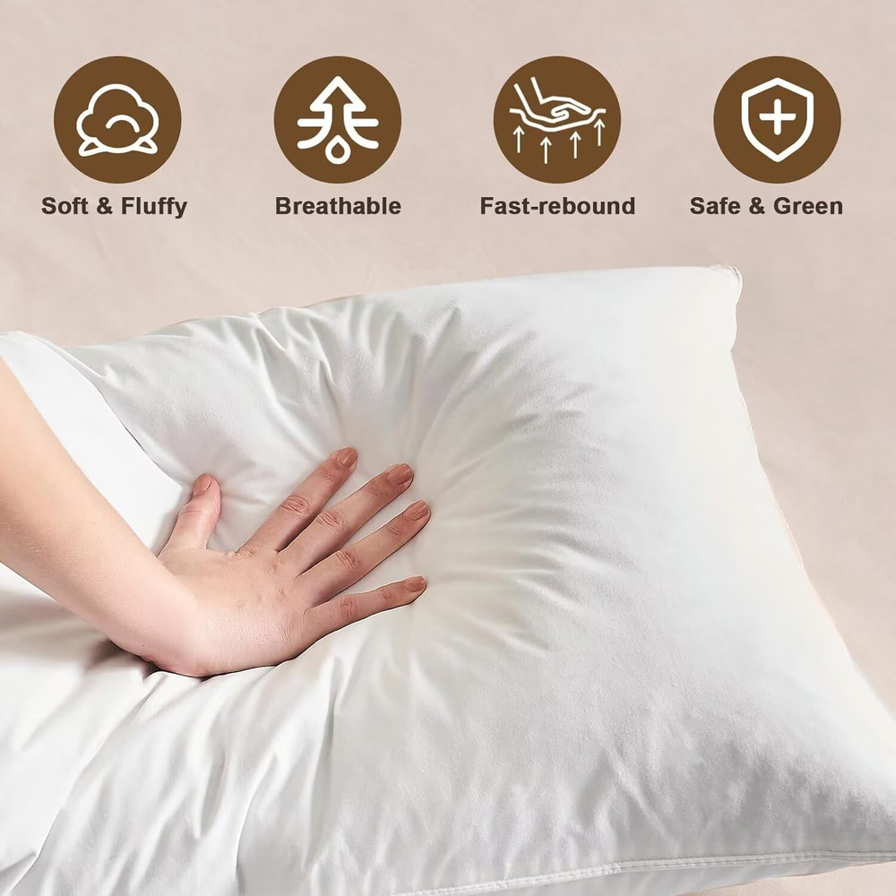 Goose down Feather Pillows Queen Size Hotel Collection Bed Pillows..............