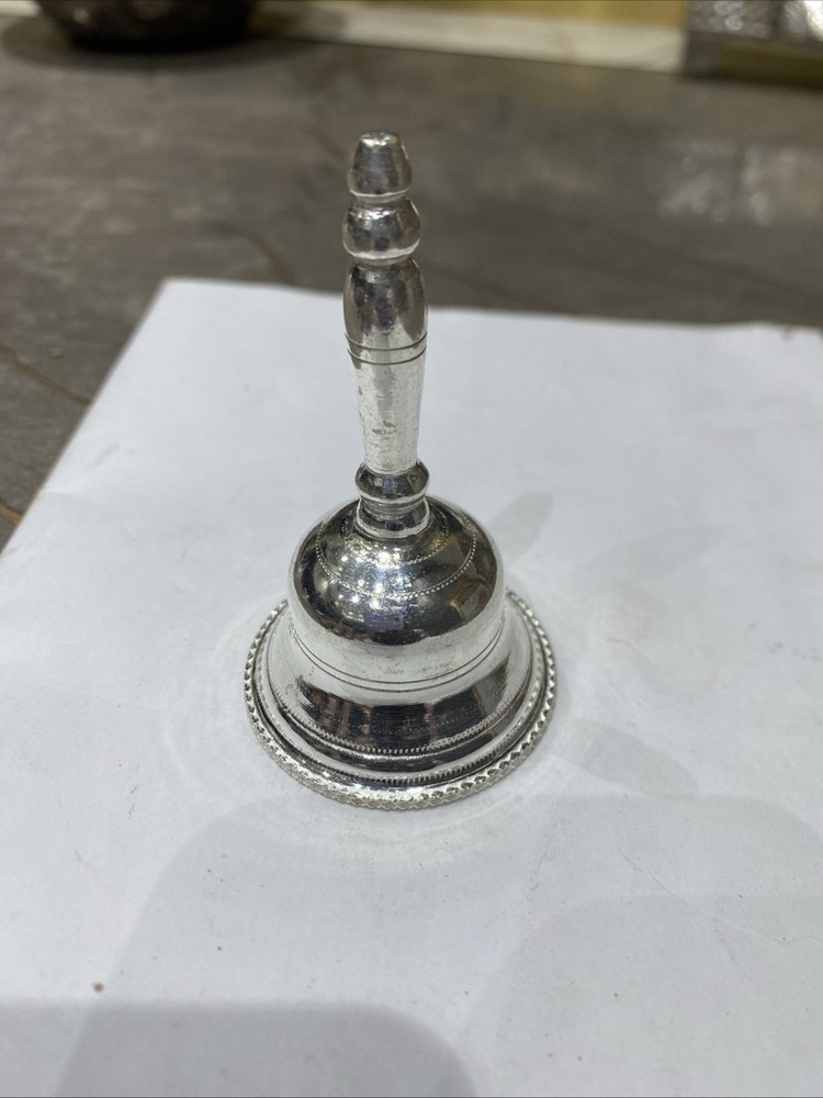 80 %  Purity Silver Bell  3” 60 Gram Hallmarked
