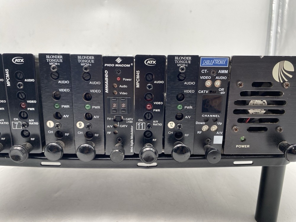 Blonder Tongue Labs MIRC-12 Modulator Chassis w/ Modules Read Description