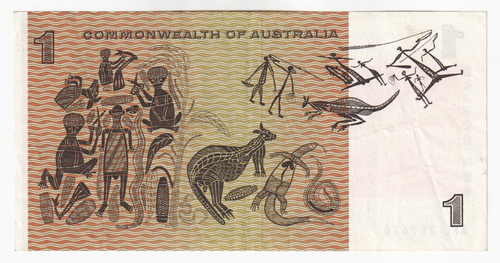 AUSTRALIA 1 Dollar Banknote (1966) P.37a - VF+