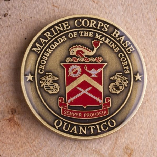 United States Marine Corps Base Quantico Challenge Coin