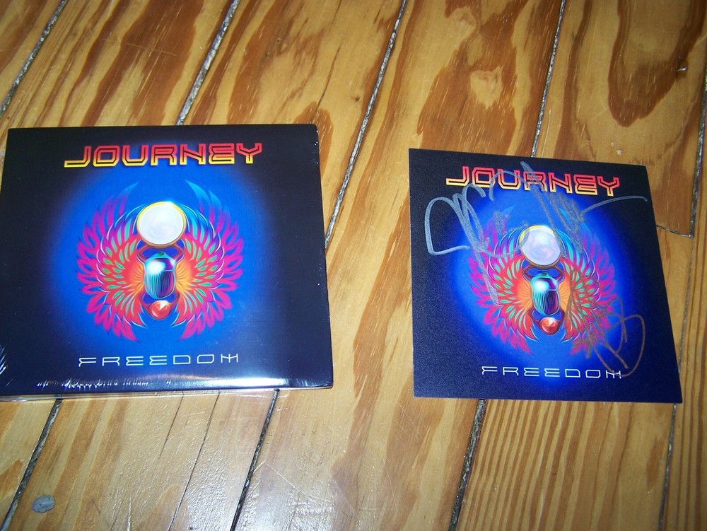 Journey Signed CD Art Card Freedom Neal Schon CD