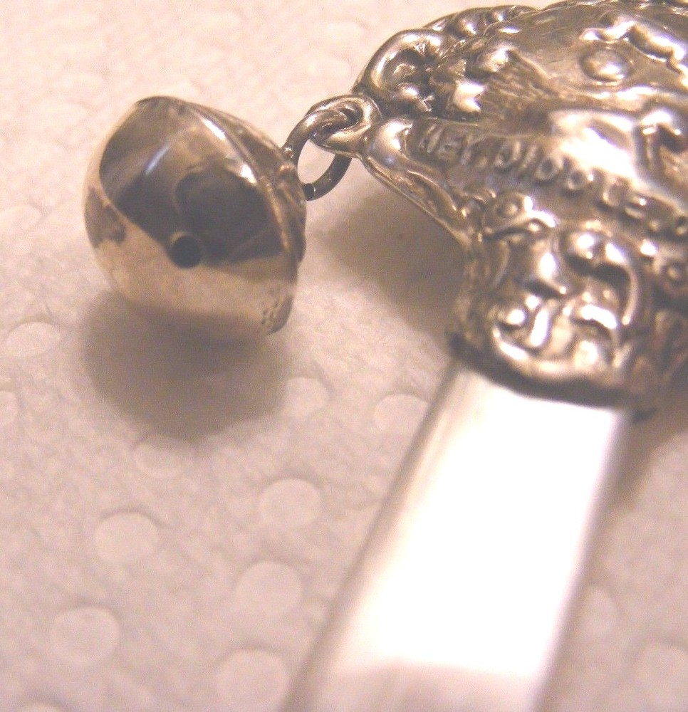 1906 Birmingham Sterling Silver MOP "Hey Diddle Diddle Rattle
