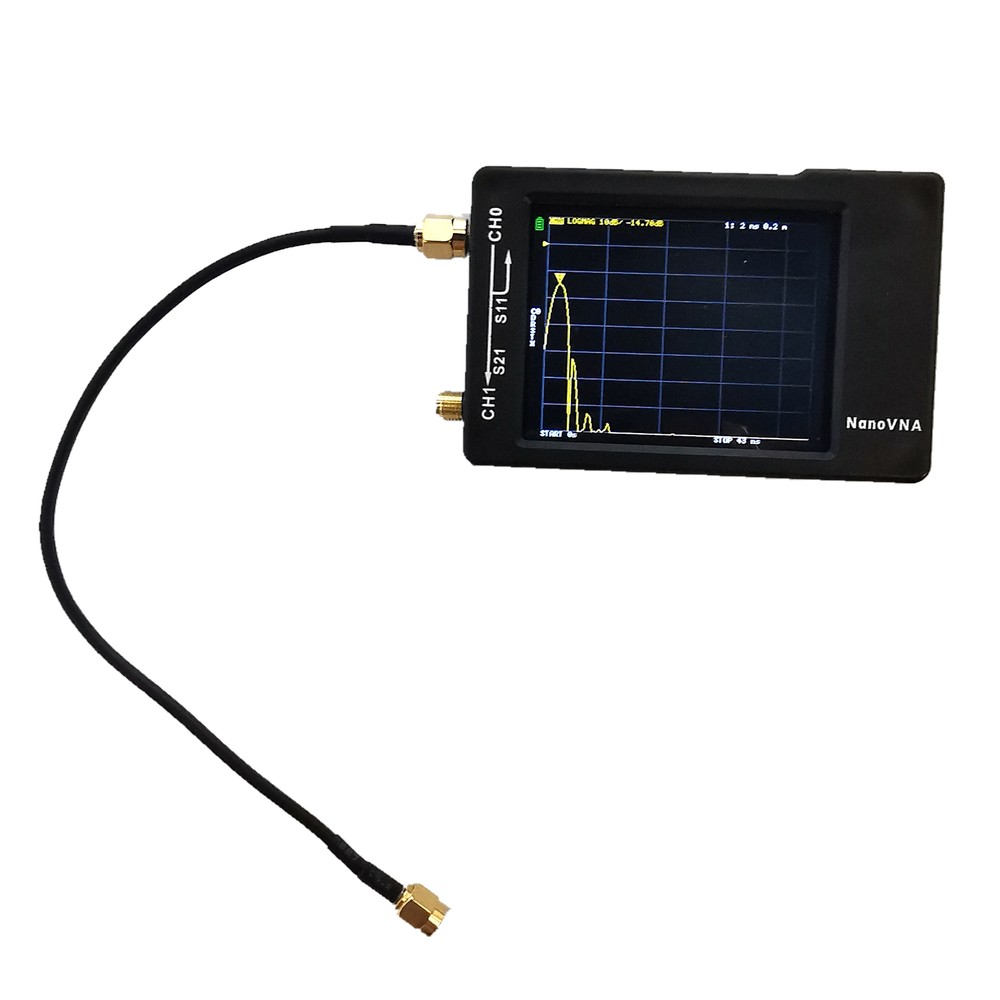 NanoVNA-H HF VHF UHF Vector Network Analyzer Antenna Analyzer 50K-1.5GHz + Case