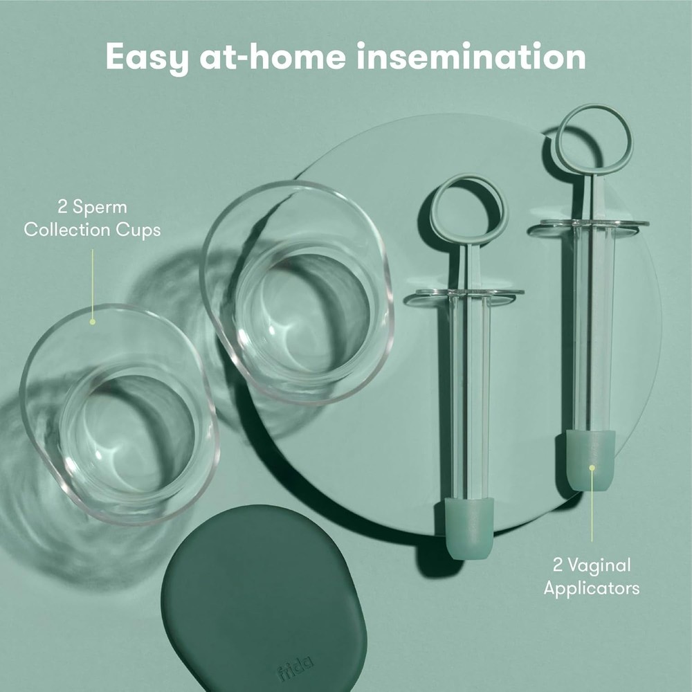 Frida Fertility At-Home Insemination Kit Conception Support 2 Cups 2 Applicators