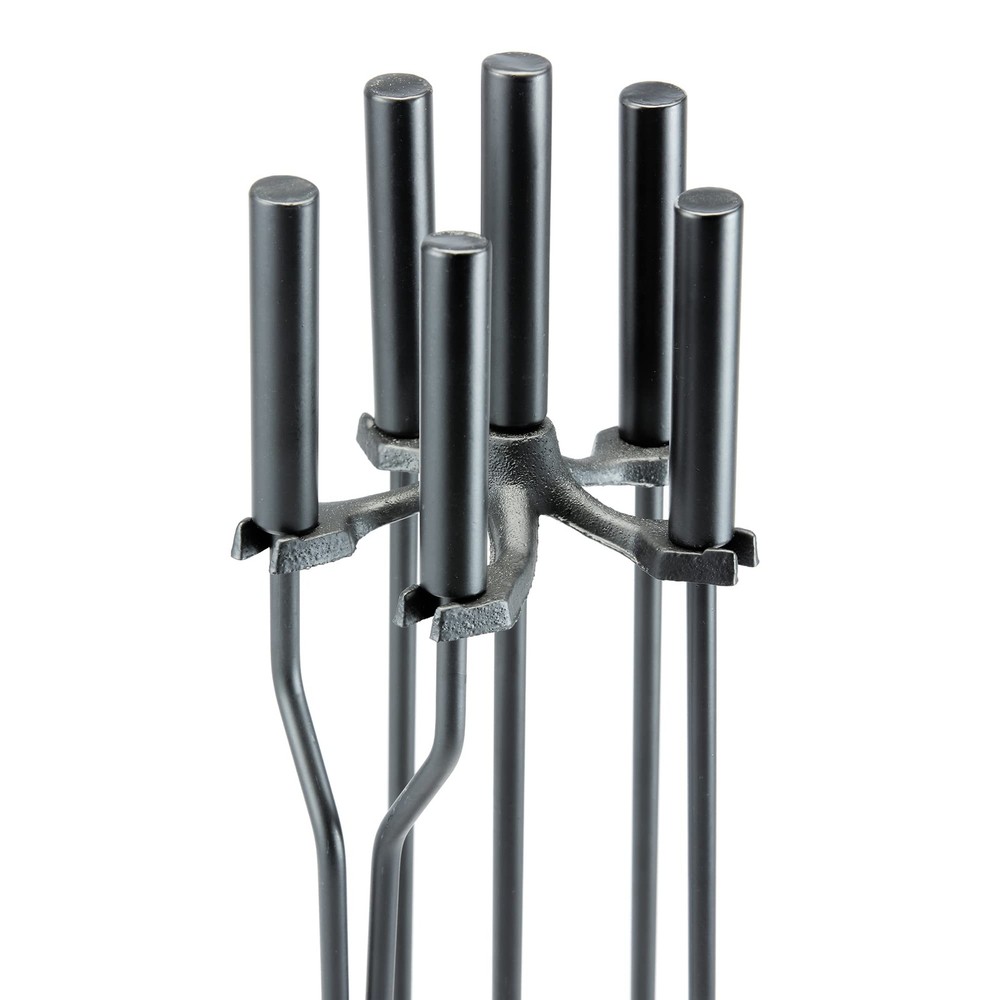5-Piece Black Fireplace Tools Set (F-1070)