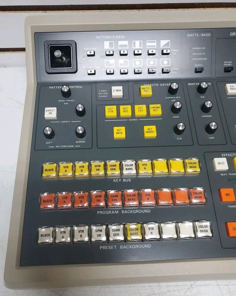 Grass Valley Group Model 110 Video Production Switcher Panel w/Cable - Untested