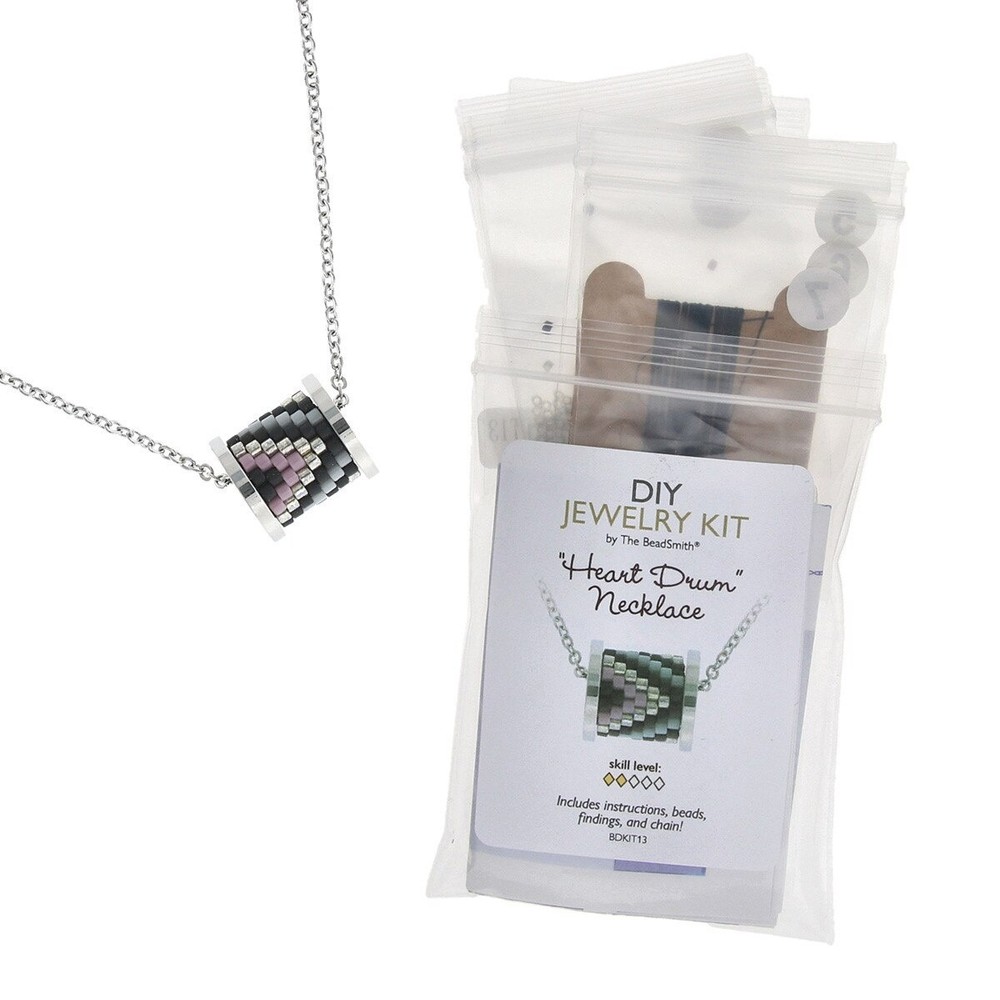 Bead DIY Kit "Heart Drum Necklace"