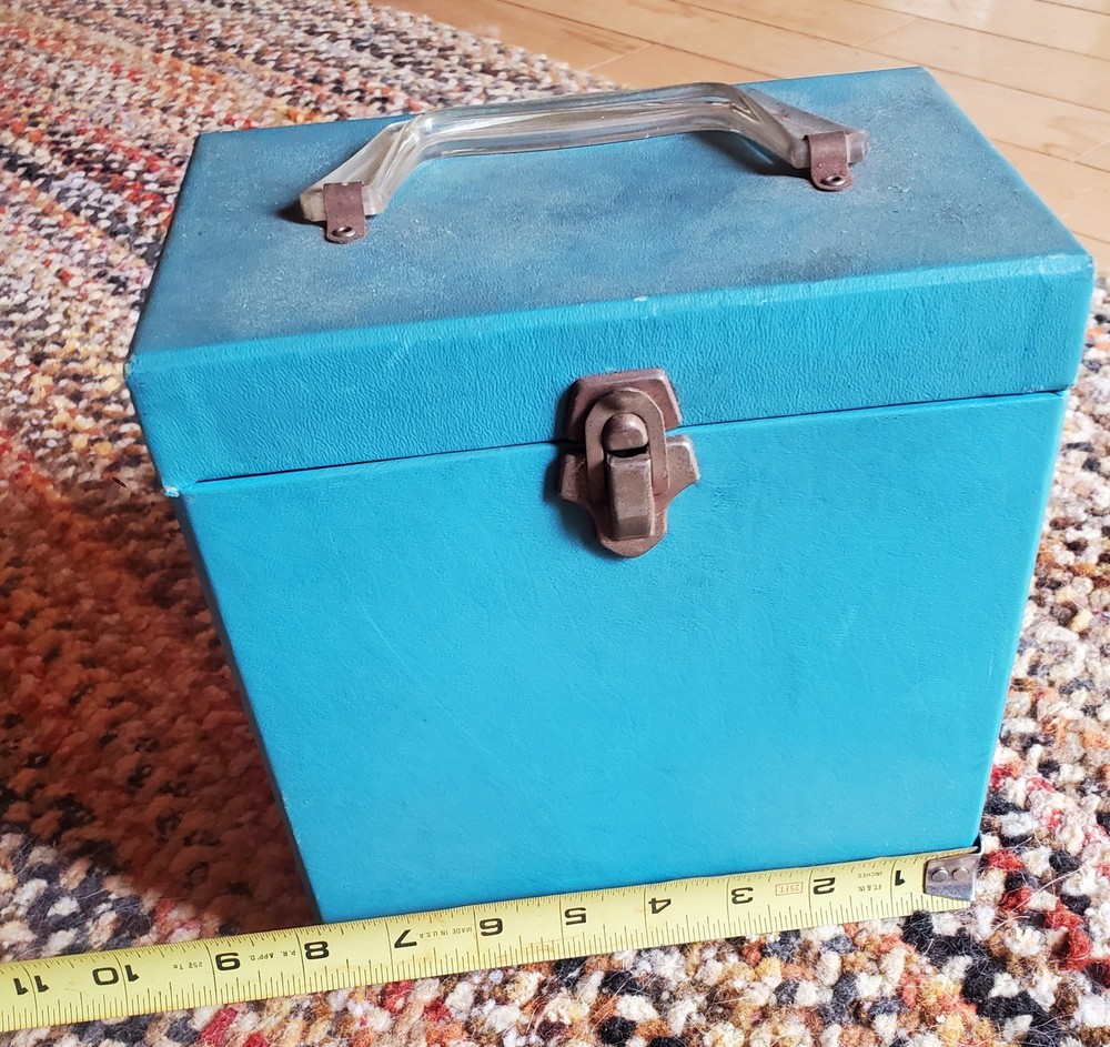 Vintage Cardboard 45 Record Holder Storage Carrying Case