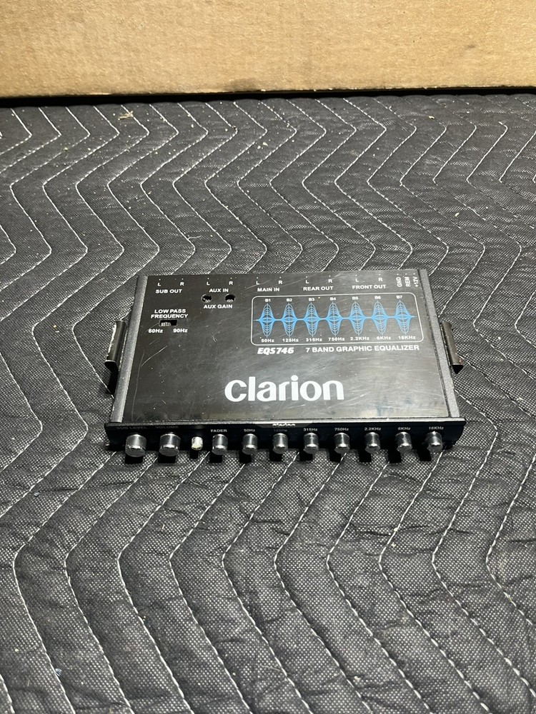 Clarion 7 Band Graphic Equalizer EQS746 tested