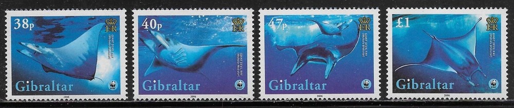 Gibraltar Scott #'s 1037a-d MNH