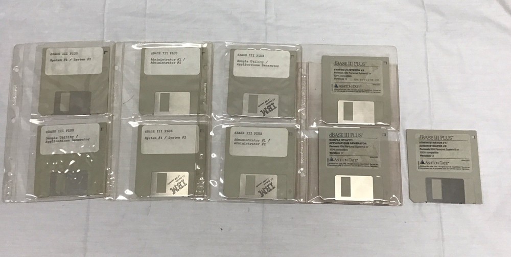 Ashton-Tate dBASE III Plus Data Management Software Ver 1.1