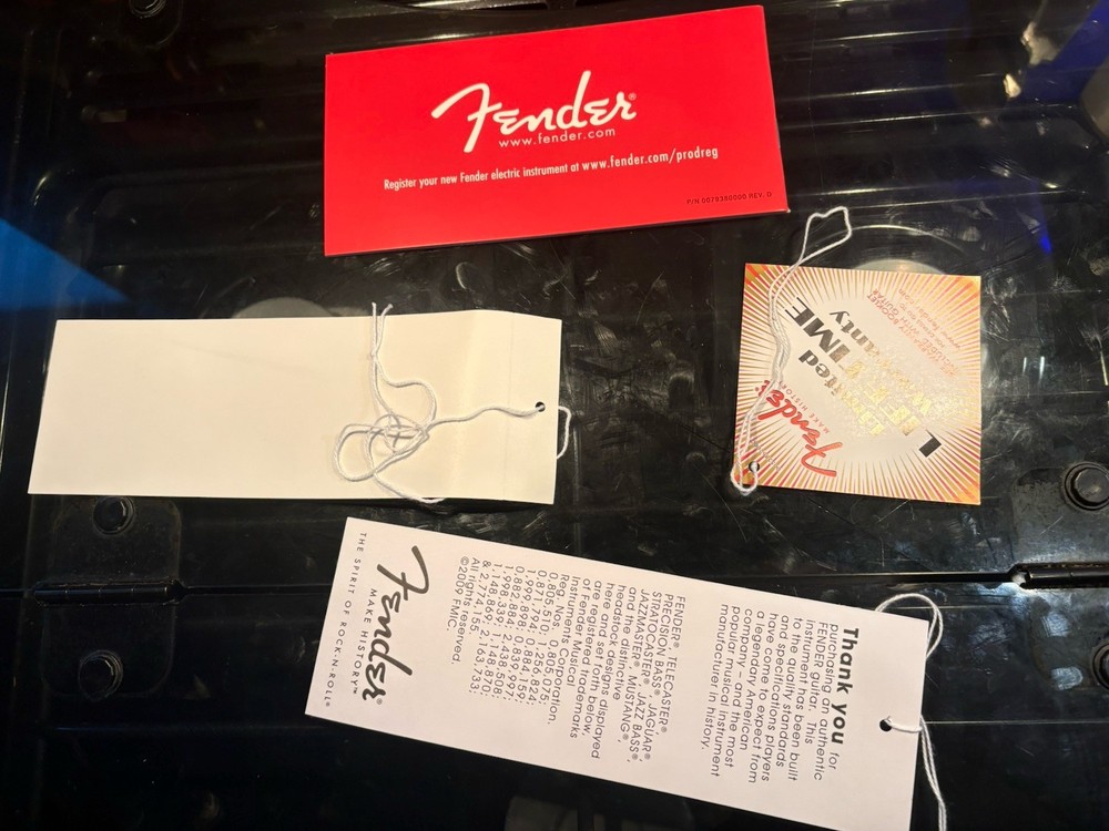 Fender Guitar Case Candy Manual Tags